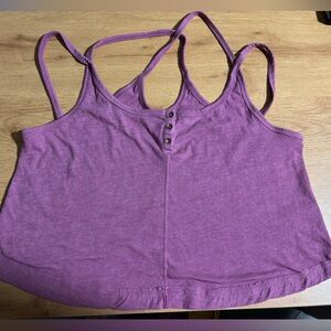 BDG Purple Buttoned Crop Camisole